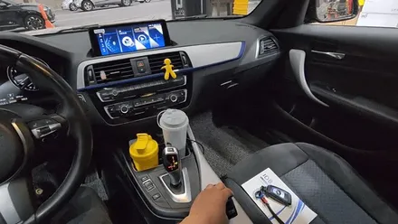 BMW 118D 8.8인치 안드로이드 올인원 내비매립 의뢰설치