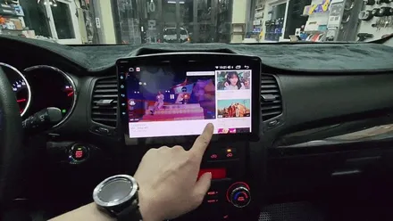 인천 카나로 X-Plus 360 안드로이드 올인원 네비와 어라운드뷰 일체형 제품 쏘렌토R 차량에 장착