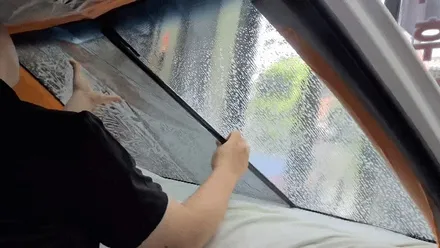 인천 세인트아모 아쿠아 썬팅필름 기아 포르테 차량 전면 앞유리 시공