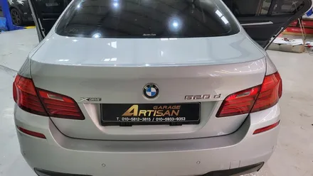 전주 BMW 520D F바디 후면 열선 썬팅 재시공 / 전주, 광주, 김제