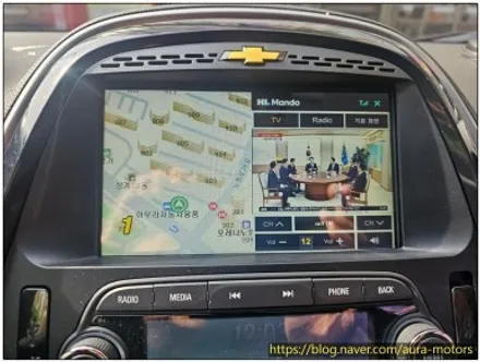 ★노원 19주년 아우라★ 쉐보레 더 뉴 스파크 - 만도 내비게이션 MP5000HD 매립, 국산후방카메라
