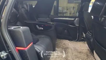 캐딜락에스컬레이드 은하수 포지드카본 블랙실내커스텀 의전시트 시공 아우라커스텀 / 오산시 누읍동
