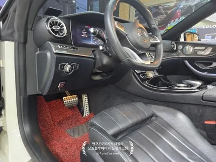 벤츠e450카브리올레 요트블루베이지 인테리어 실내커스텀 원조 아우라커스텀 만의 만족도높은 퀄리티 / 오산시 누읍동