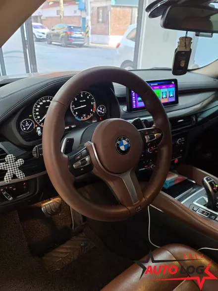 BMW X6 M 핸들 컬러커스텀 복원 교체시공~!!! / 광주,전주,익산