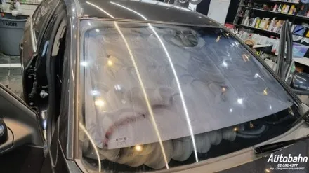 전면 지짐이 썬팅제거 전면썬팅재시공 뽀글이 재시공 전면 어보브하츠 열차단썬팅 크루즈 썬팅 / 고양