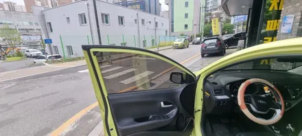 모닝 전체썬팅 어보브 하츠 썬팅 틴팅 가성비 좋은 선팅 아이나비 Z9000 블랙박스시공 / 고양