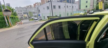 모닝 전체썬팅 어보브 하츠 썬팅 틴팅 가성비 좋은 선팅 아이나비 Z9000 블랙박스시공 / 고양