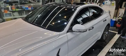가성비 좋은 레이노S9 전체썬팅 제네시스G70 중고차썬팅 패키지 아이나비 Z9000 가성비 패키지 / 고양