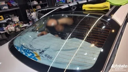 KIA K5 1세대 측후면 썬팅 열선 뽀글이 열선 지짐이 재시공 선반내림시공 열선손상없이 깔끔한 재시공 어보브하츠 가성비썬팅 / 고양