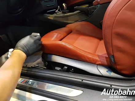 BMW E92 M3 레드 시트 코팅 DS 실드 대미지 실드 시공 가죽 코팅 / 고양시 삼송동