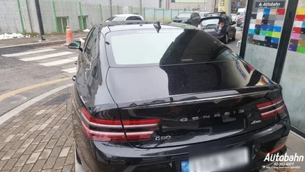 제네시스 G80 전체 썬팅 재시공 솔라가드 노블Z 재시공 블랙박스 D아이나비QXD1 교체 본닛 PPF 시공 포스팅 / 고양