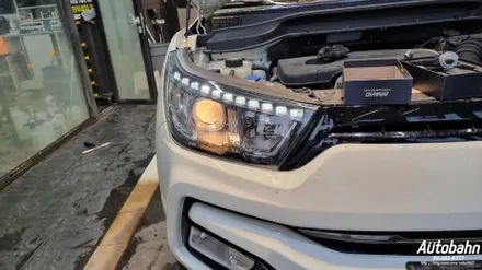 브라비오 LED전조등 티볼리 합법인증 H7올뉴클래식 전조등교환 합법LED전조등 교환 시공 아우토반에서 받으세요 / 고양