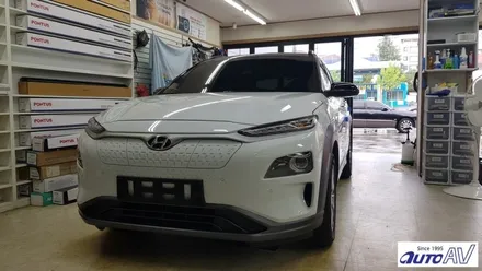 코나 EV 순수 전기차의 프리미엄 썬팅은 폰터스 HP90 그리고 프리미엄 블랙박스로 대구 썬팅에서