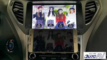 자동차 미러링 그랜저HG 네비 매립, 폰인카 스마트폰 커넥티비티 GOOD!!