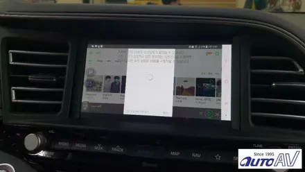 더 뉴 아반떼AD 2018년 페이스리프트 폰인카 젠5 장착했답니다.