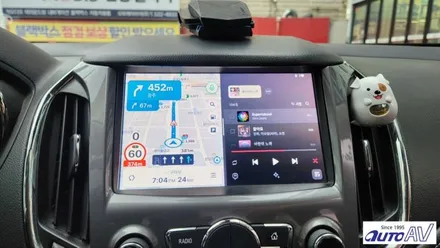 쉐보레 크루즈 순정에 안드로이드 셋탑 AI 박스 추가 in 대구