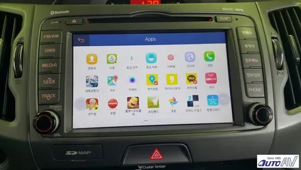 카 커넥티드로 스마트해진 스포티지 자동차, 폰인카_씽 스마트폰 연동 미러링 장착 대구