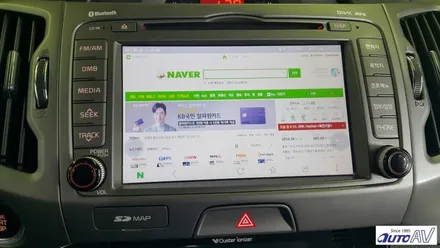 카 커넥티드로 스마트해진 스포티지 자동차, 폰인카_씽 스마트폰 연동 미러링 장착 대구