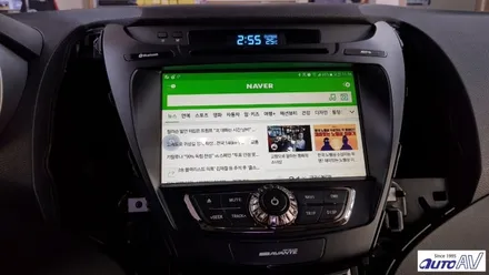 내비게이션 매립이 좋을까? 스마트폰 연동 미러링 폰인카가 좋을까? 아반떼 네비 매립_ 대구