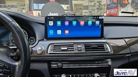 대구 BMW 7시리즈(F01) 모니터 사이즈 업 안드로이드 올인원(오토) 카_플레이 장착 ^^