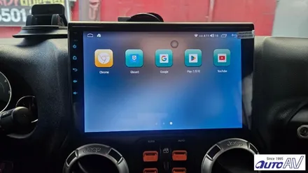 대구 지프 랭글러 스마트 안드로이드 올인원으로 업그레이드 in autoAV