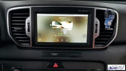 올 뉴 스포티지 순정 네비게이션 이렇게 멋지게  바뀌었네요 자동차 스마트폰 미러링 폰인카 & 씽