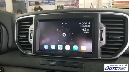 더 SUV 스포티지 순정 네비게이션에 자동차 스마트폰 미러링 폰인카 장착 ^^