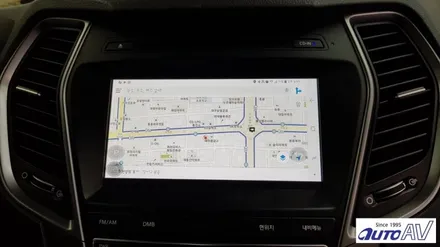 싼타페 DM 내비게이션 안으로 스마트폰이~ 자동차 미러링 폰인카를 장착했답니다._ 대구