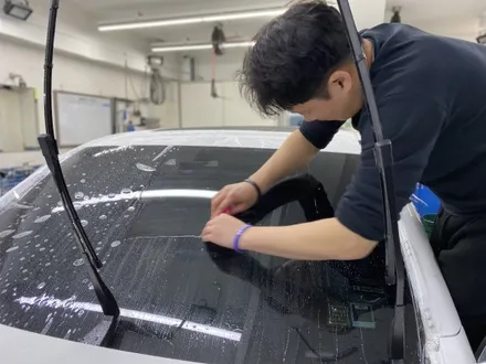 2020년 벤츠GLC43AMG : 앞유리보호필름 윈드쉴드 재시공으로 돌빵 보호하기 노원 중랑 / 노원, 도봉, 성북