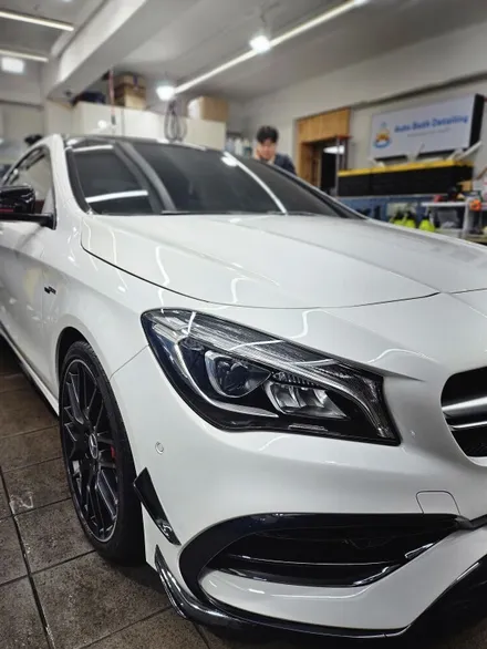 벤츠 CLA45 AMG :노원 중랑 전체광택 PPF재시공 어디서? / 노원, 도봉, 성북