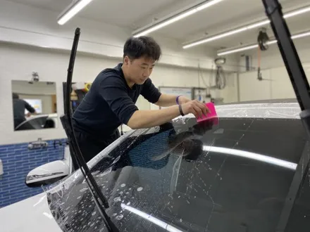 2020년 벤츠GLC43AMG : 앞유리보호필름 윈드쉴드 재시공으로 돌빵 보호하기 노원 중랑 / 노원, 도봉, 성북