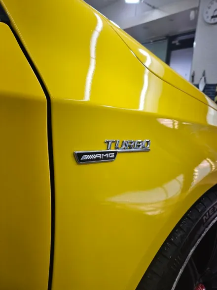 벤츠 A45 AMG : 랩핑 얼룩 물때제거 습식광택으로 해결하기 노원 광진 중랑 / 서울 노원구