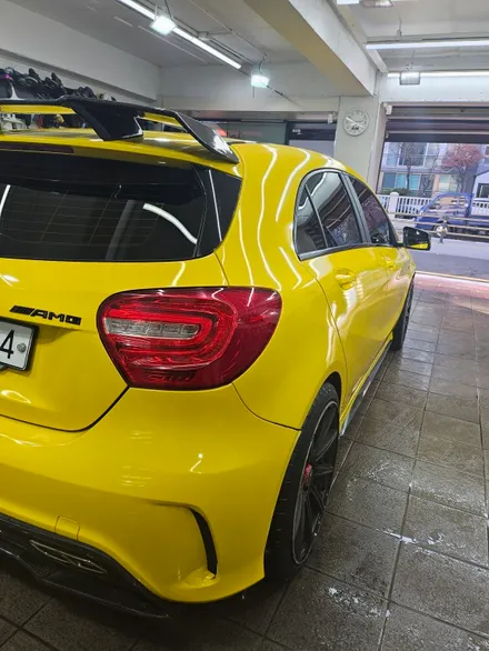 벤츠 A45 AMG : 랩핑 얼룩 물때제거 습식광택으로 해결하기 노원 광진 중랑 / 서울 노원구