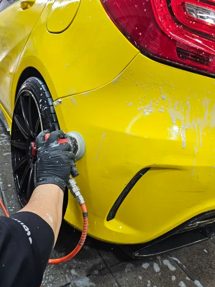 벤츠 A45 AMG : 랩핑 얼룩 물때제거 습식광택으로 해결하기 노원 광진 중랑 / 서울 노원구