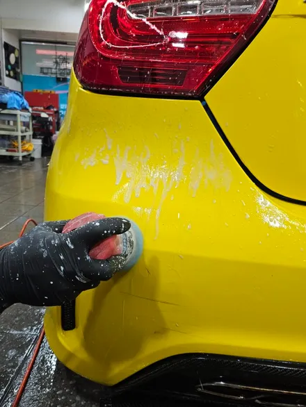 벤츠 A45 AMG : 랩핑 얼룩 물때제거 습식광택으로 해결하기 노원 광진 중랑 / 서울 노원구