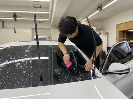 2020년 벤츠GLC43AMG : 앞유리보호필름 윈드쉴드 재시공으로 돌빵 보호하기 노원 중랑 / 노원, 도봉, 성북