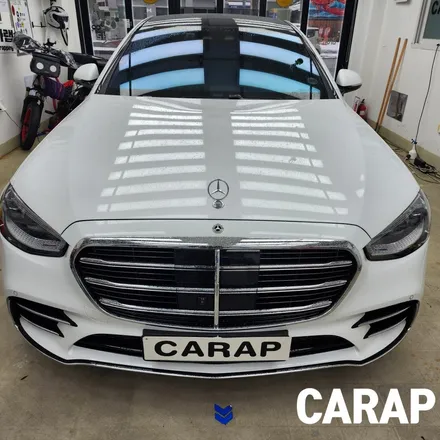 벤츠 S500 송풍구 유리비침 랩핑으로 간단하게 해결하세요~ / 중랑구 면목동