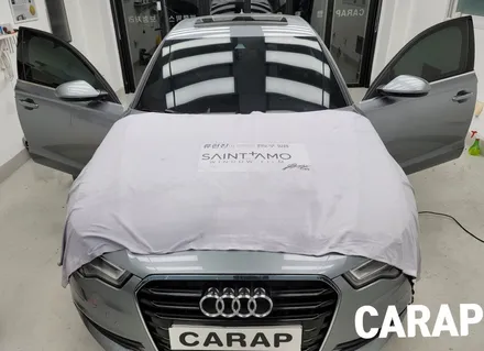 [중랑구Carap]아우디 A6 썬팅/ 재시공 작업은 면목동 카랩에서 하세요. / 중랑구 면목동
