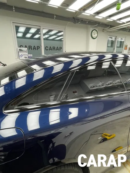 [구리 랩핑] BENZ 벤츠 E53 AMG 윈도우몰딩 및 그릴 크롬죽이기 시공 / 중랑구 면목동