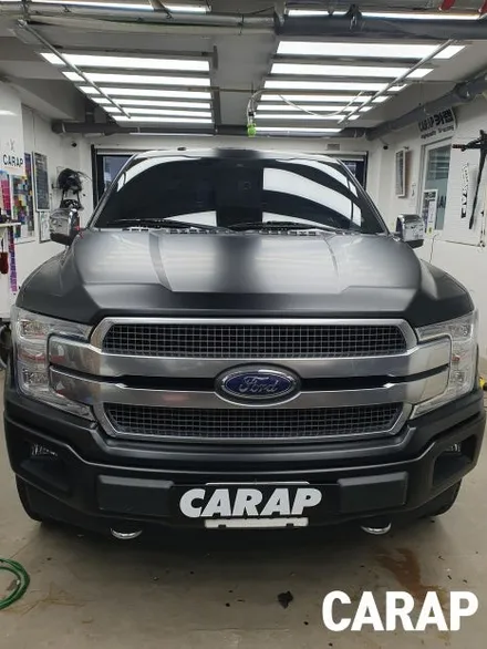 포드 F150 전체 랩핑, 사틴 블랙으로 압도적인 존재감을 완성하다 (픽업트럭 랩핑 전문) / 중랑구 면목동
