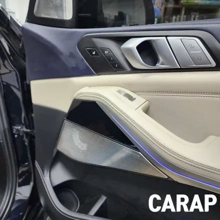 플래그쉽 차량에 가장 잘 어울리는 컬러 조합. BMW X7 블루카본 실내랩핑 / 중랑구 면목동