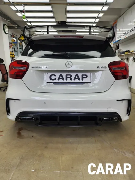 벤츠 A45 AMG 포인트 랩핑으로 감성마력 추가~ / 중랑구 면목동
