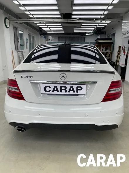 [중랑구 Carap] 벤츠 C200 랩핑(카스킨) 풀시공으로 새 차를 선물 받으세요!(feat. 에이버리 올리브그린) / 중랑구 면목동