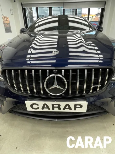 [구리 랩핑] BENZ 벤츠 E53 AMG 윈도우몰딩 및 그릴 크롬죽이기 시공 / 중랑구 면목동