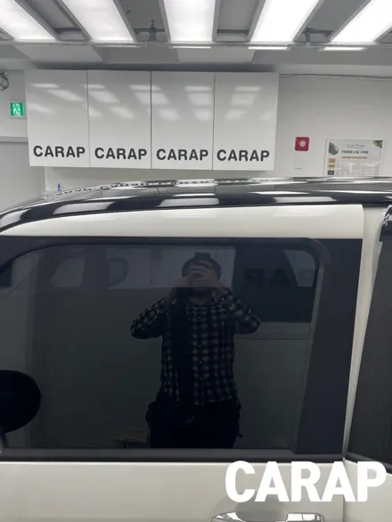 [중랑구 Carap] 레이 루프스킨(투톤랩핑) 시공했습니다~ / 중랑구 면목동