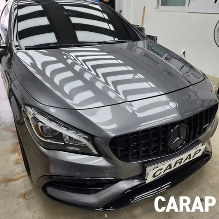벤츠 CLA45 amg 세로그릴 크롬딜리트 완벽 시공을 원하신다면 답은 카랩입니다!! / 중랑구 면목동