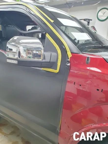 포드 F150 전체 랩핑, 사틴 블랙으로 압도적인 존재감을 완성하다 (픽업트럭 랩핑 전문) / 중랑구 면목동