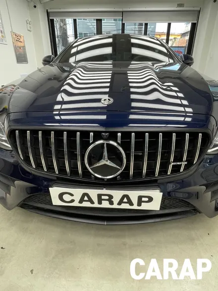 [구리 랩핑] BENZ 벤츠 E53 AMG 윈도우몰딩 및 그릴 크롬죽이기 시공 / 중랑구 면목동