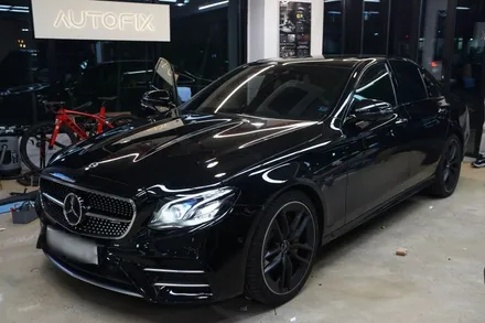 벤츠 W213 E53AMG 순정연동 안드로이드시스템! 그리고 AMG 카본핸들 시공해 드렸습니다! / 서울 중랑
