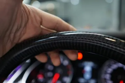 아우디 A5 까지고해진 순정 핸들을 알칸타라 카본핸들로 교체해 드렸습니다~! / 중랑, 동대문, 광진구, 성동구